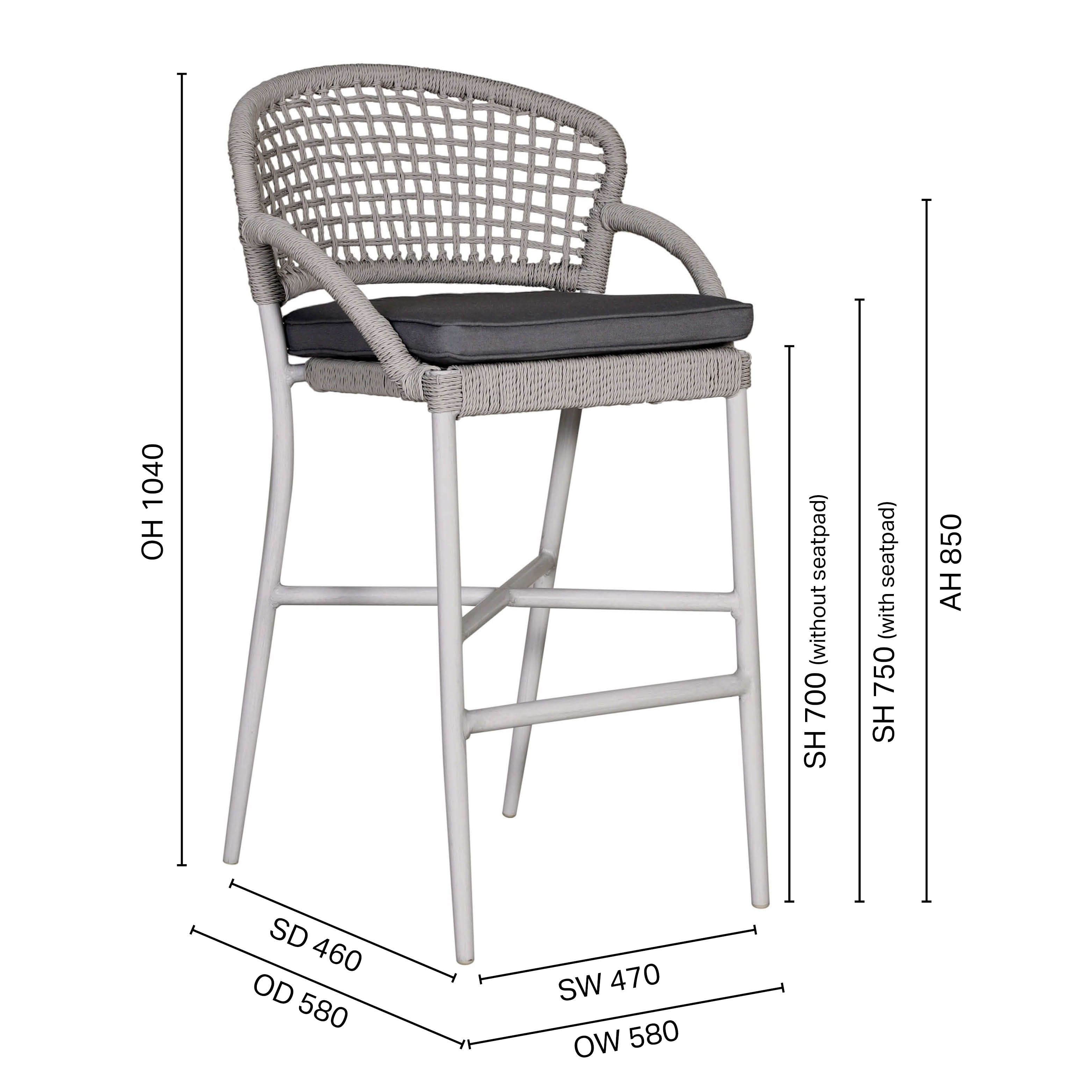 Brenna Outdoor Barchair - SH750